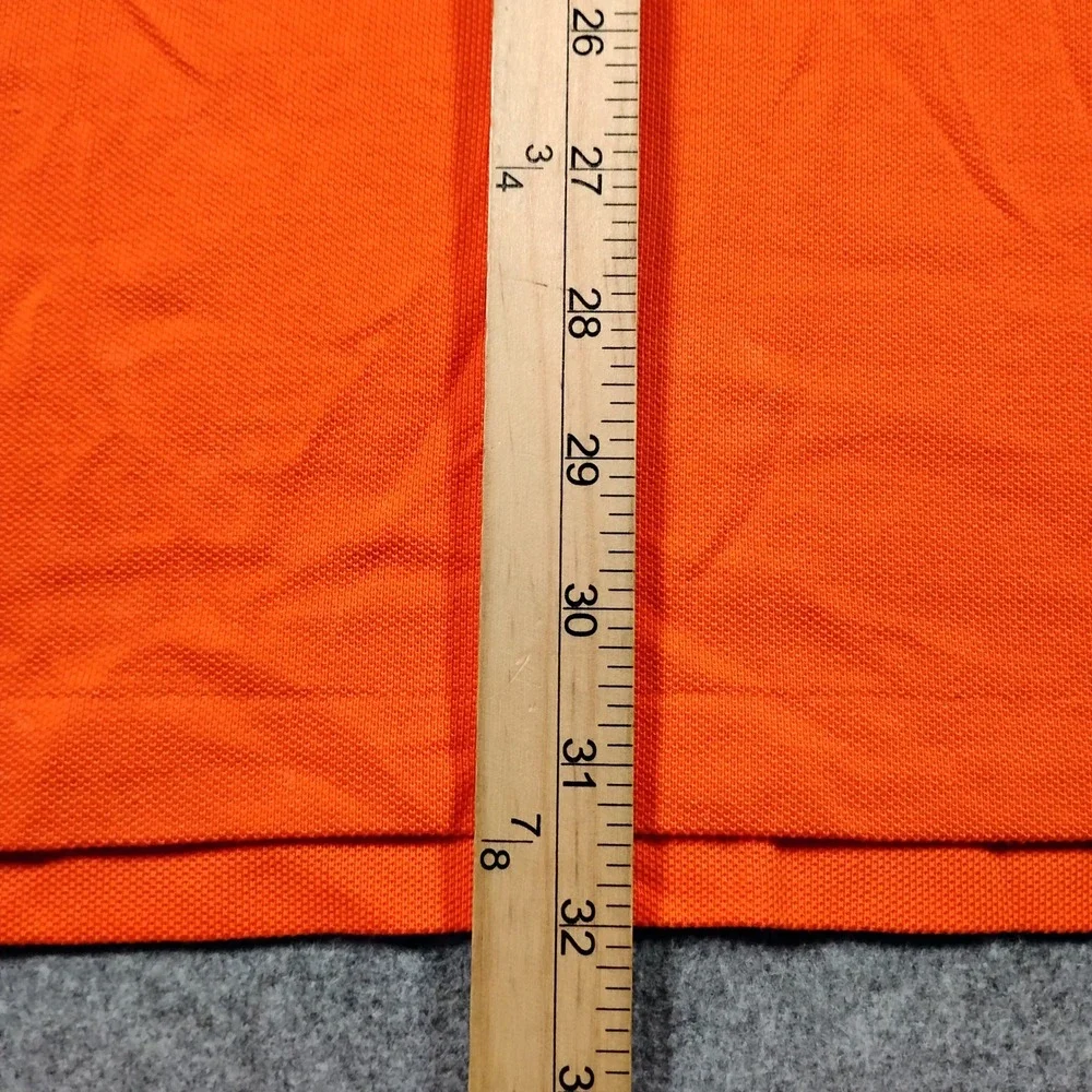 Polo Ralph Lauren Big Pony Polo Shirt Men's XL Orange Green Number 3 Classic Fit